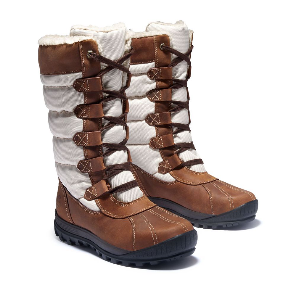 Bocanci De Zapada Timberland Dama Maro/Albi - Mt. Hayes Tall Waterproof - Romania - GUHKEP724